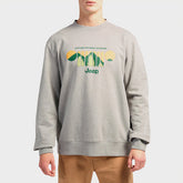 Jeep Mens Fleece Crew Neck Grey