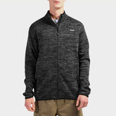 Jeep Mens Zip Through Fleece Hoody Sweatshirt Grey