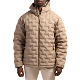 Jeep Mens Hero Welded Puffer Jacket Brown