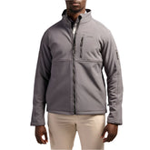 Jeep Mens Funnel Neck Soft Shell Jacket Grey