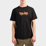 Jeep Mens Fashion Basic Graphic T-Shirt In Black