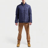 Jeep Mens Reversible Puffer Jacket Navy