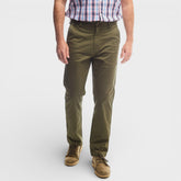 Jeep Mens Classic Chino Pants In Olive