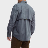 Jeep Mens Long Sleeves Tackle Shirt Grey