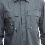 Jeep Mens Long Sleeves Tackle Shirt Grey