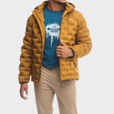 Jeep Hero Puffer Jacket in Brown
