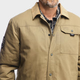 Jeep Mens Trucker Jacket In Khaki