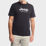 Jeep Mens core Logo T-Shirt In Black
