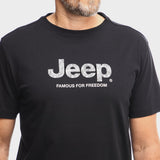 Jeep Mens core Logo T-Shirt In Black