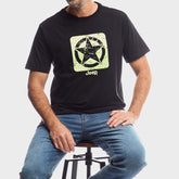 Jeep Mens Core Logo Star T-Shirt In Black