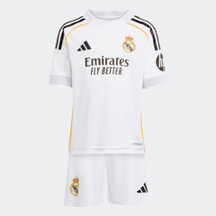 Adidas Kids Real Madrid 25/26 Home Kit Set