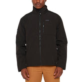 Jeep Mens Funnel Neck Soft Shell Jacket Black
