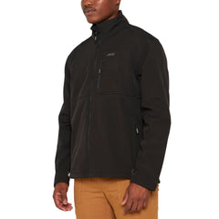 Jeep Mens Funnel Neck Soft Shell Jacket Black