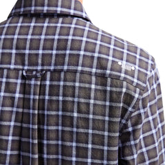 Jeep Mens Yarn Dye Check Shirt In Graphite