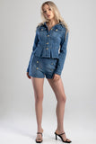 Sissy boy Ladies High Waist Flat Fron Shorts In Light Vintage