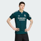Adidas Mens Real Madrid 26/27 Away Jersey In Green/White