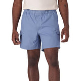 Jeep Mens Elasticated Cargo Shorts In Sky Blue