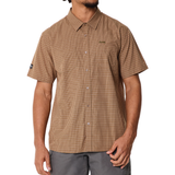 Jeep Mens Check Shirt In Brown