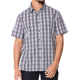 Jeep Mens Check Shirt In Black & White