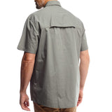 Jeep Mens Short Sleeve Safari Shirt Olive