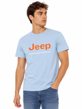 Jeep Mens Core Logo Short Sleeve T-Shirt In Blue