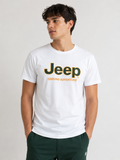 Jeep Mens Applique T-Shirt In White