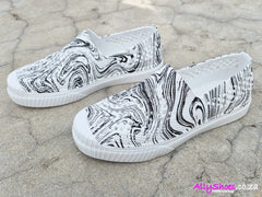 Jello's Ladies L2 Shoes In Black & White