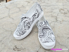 Jello's Ladies L2 Shoes In Black & White