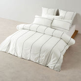 Linen House Jerome Duvet Cover Set In White