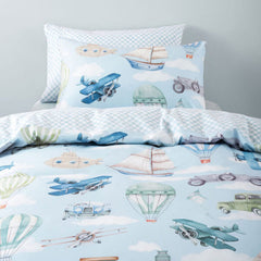 Linen House Jeset Journey Duvet Cover Set In Light Blue