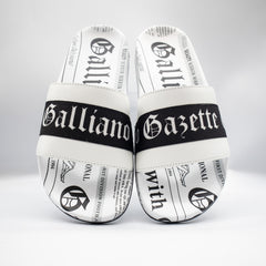 John Galliano 18517 Mens Sandal White