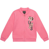 Guess K4Bq04Kax73 Kids Ls Active Top W/ Zip Pink