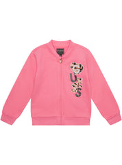 Guess K4Bq04Kax73 Kids Ls Active Top W/ Zip Pink