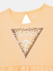 Guess Girls Sleeveless Orange Dress