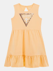 Guess Girls Sleeveless Orange Dress