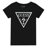 Guess Girls T-Shirt In Black & Silver
