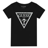 Guess Girls T-Shirt In Black & Silver