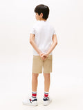 Tommy Hilfiger Unisex Curved Graphic T-Shirt In White