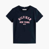Tommy Hilfiger Girls Graphic T-Shirt In Navy