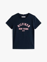 Tommy Hilfiger Girls Graphic T-Shirt In Navy