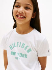 Tommy Hilfiger Girls Graphic T-Shirt In White
