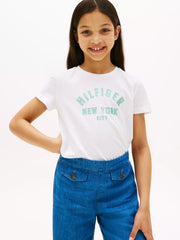 Tommy Hilfiger Girls Graphic T-Shirt In White