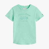 Tommy Hilfiger Girls Tommy Script T-Shirt In Mint