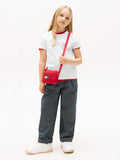 Tommy Hilfiger Girls Sequins Script T-Shirt In White