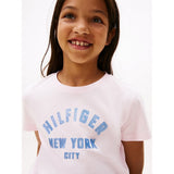 Tommy Hilfiger Girls Graphic T-Shirt In Baby Pink