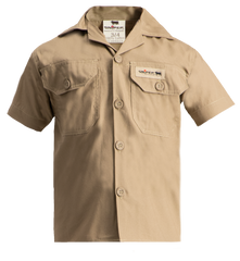 Sniper Boys Adventure Short Sleeve Shirt In Khaki