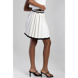 Sissy boy Pleated Knitwear Mini Skirt Black