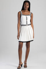 Sissyboy Pleated Knitwear Mini Skirt Black