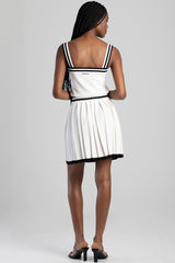 Sissyboy Pleated Knitwear Mini Skirt Black