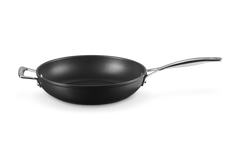 Le Creuset Tns 28Cm Deep Frying Pan With Helper Handle Neutral